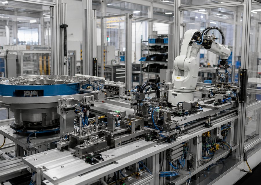 Robotic automated assembly line